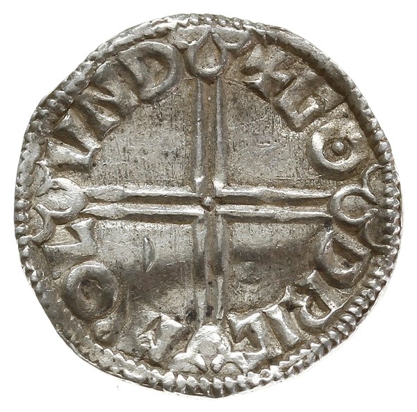 denar typu long cross, 997-1003, mennica Londyn, mincerz Godric