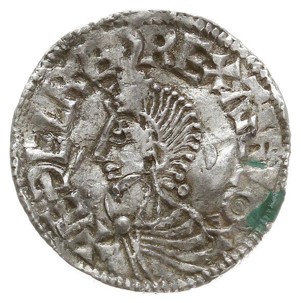 denar typu long cross, 997-1003, mennica Londyn, mincerz Leofnoth