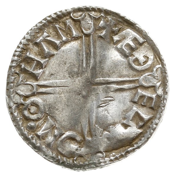 denar typu long cross, 997-1003, mennica Southampton, mincerz Æthelwerd