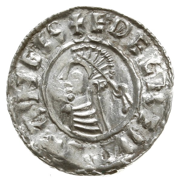 denar typu small cross, 1009-1017, mennica Londyn, mincerz Ælfric