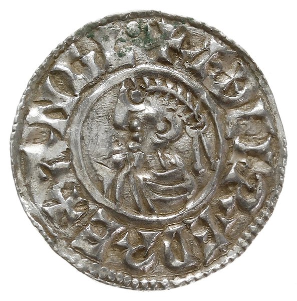 denar typu small cross, 1009-1017, mennica Winchester, mincerz Ælfstan