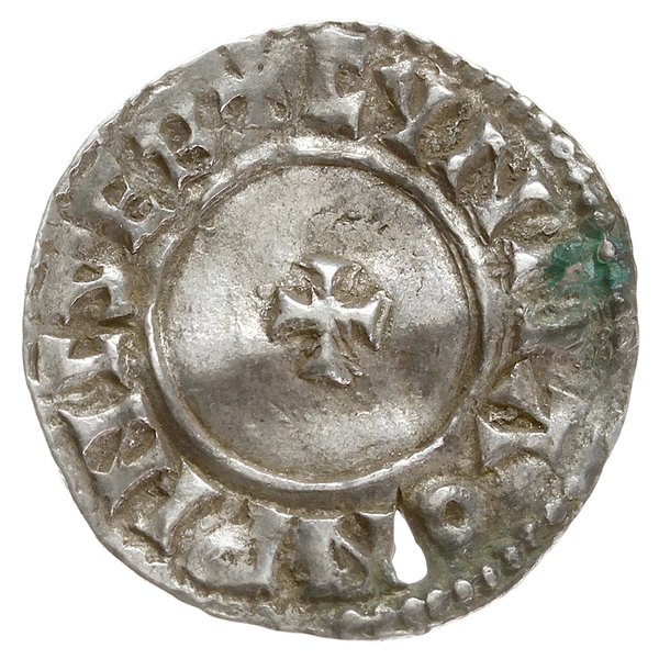 denar typu small cross, 1009-1017, mennica Winchester, mincerz Cynna