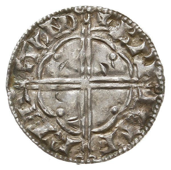 denar typu quatrefoil, 1018-1024, mennica Londyn, mincerz Brihtferth