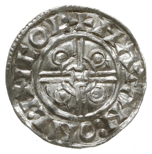 denar typu pointed helmet, 1024-1030, mennica Li