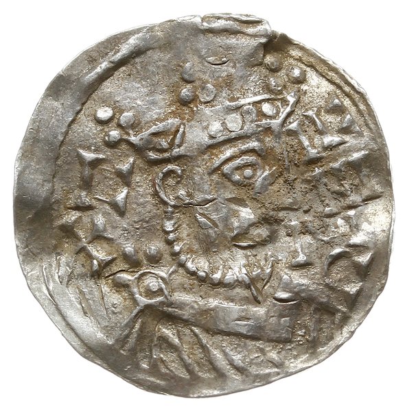 denar 1009-1024, Ratyzbona, mincerz Od; Hahn 29c