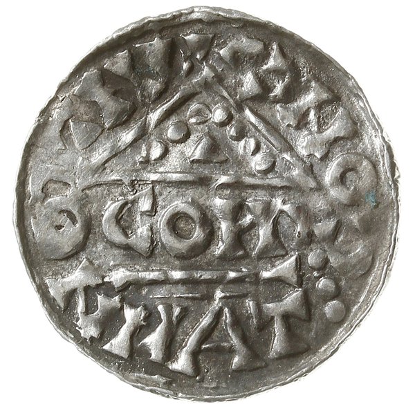 denar 1018-1026, Ratyzbona, mincerz Conja; Hahn 