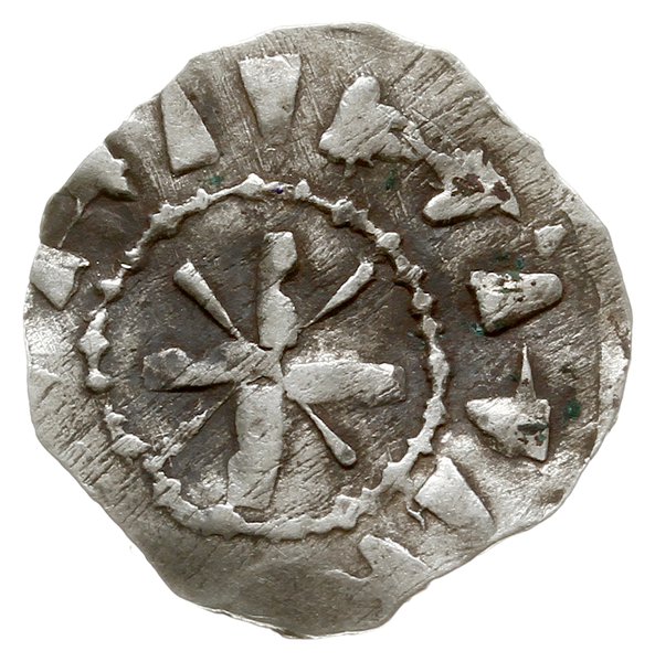denar typu łupawskiego, Aw: Dwa połączone prostokąty, inspirowane prawdopodobnie budowlą