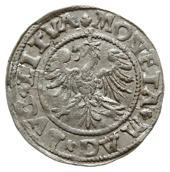 półgrosz 1545, Wilno; na awersie Pogoń; Kop. 323
