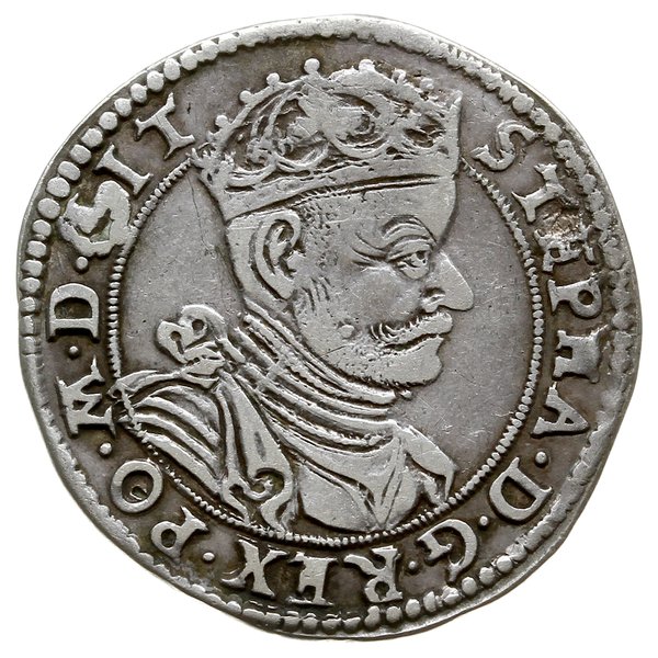 szóstak, 1581, Wilno; Aw: Popiersie króla w praw