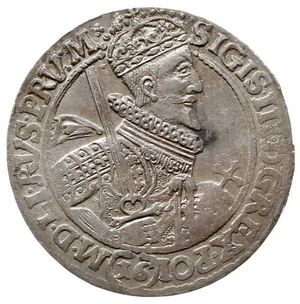 ort 1621, Bydgoszcz; pod popiersiem liczba (16),