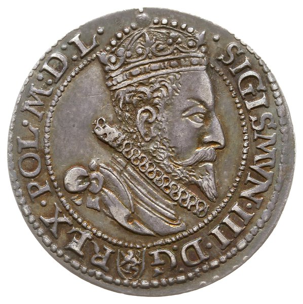 szóstak 1599, Malbork; skrócona data i mała głow