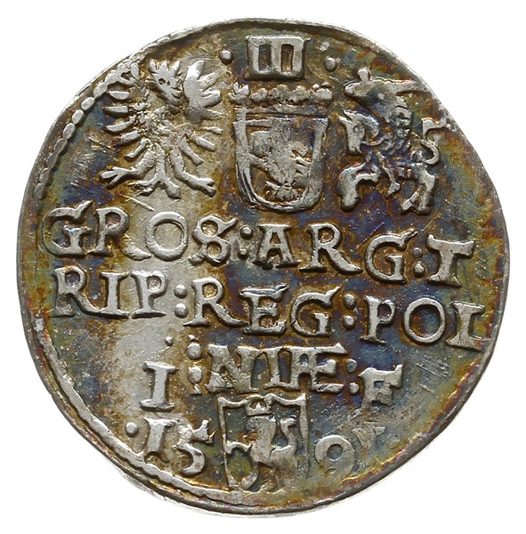trojak 1591, Olkusz, Iger O.91.7.e (R2); patyna