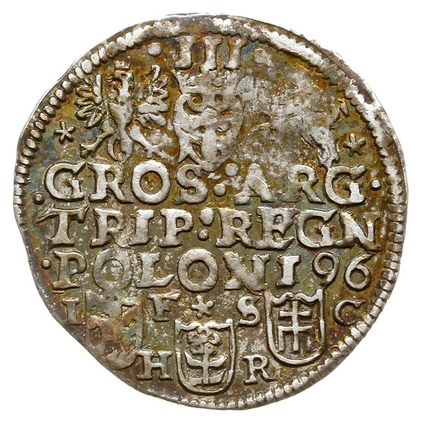 trojak 1596, Bydgoszcz; Iger B.96.2.j (R1); paty