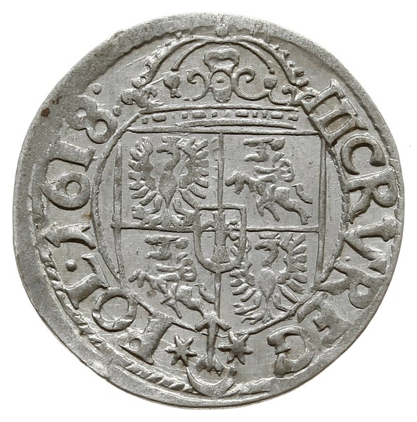 trzykrucierzówka 1618, Kraków; Kop. 891 (R3), Ty