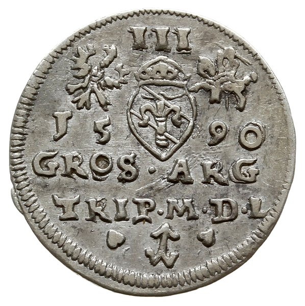trojak 1590, Wilno; Tyszkiewicz 2 mk, Iger V.90.