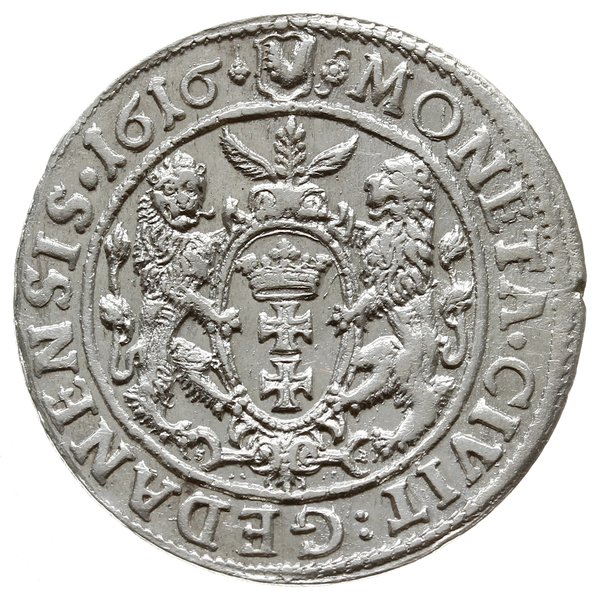 ort 1616, Gdańsk; popiersie z kołnierzem; Kop. 7