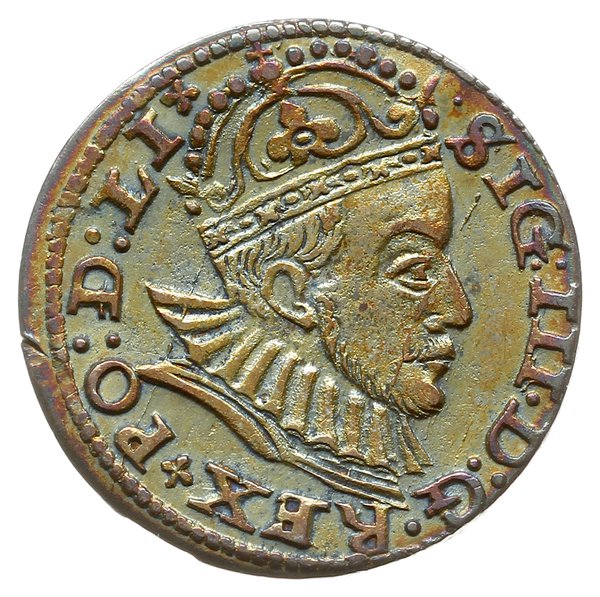 trojak 1588, Ryga; mała głowa króla; Iger R.88.1
