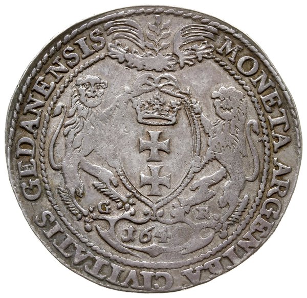 talar 1640, Gdańsk; Aw: Popiersie króla w prawo,
