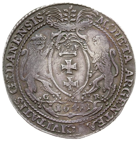 talar 1641, Gdańsk; Aw: Popiersie króla w prawo,