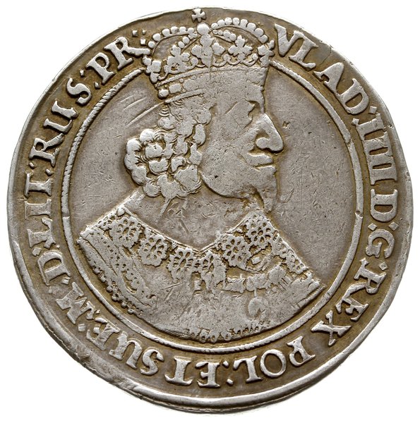 talar 1648, Gdańsk; Aw: Popiersie króla w prawo,