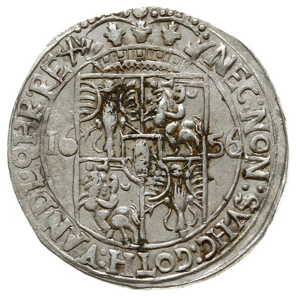 ort 1656, Lwów; duże popiersie króla; Kop. 1745 