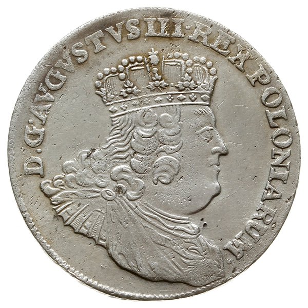 dwuzłotówka 1753, Lipsk; Efraimek” - fałszerstwo