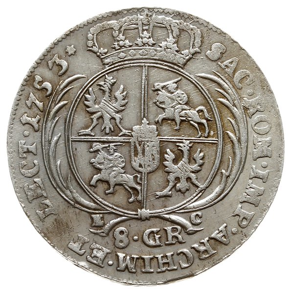 dwuzłotówka 1753, Lipsk; Efraimek” - fałszerstwo