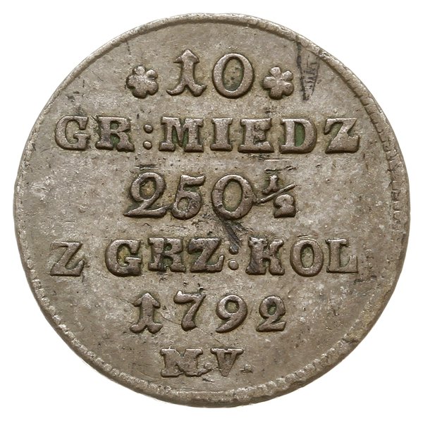 10 groszy 1792, Warszawa