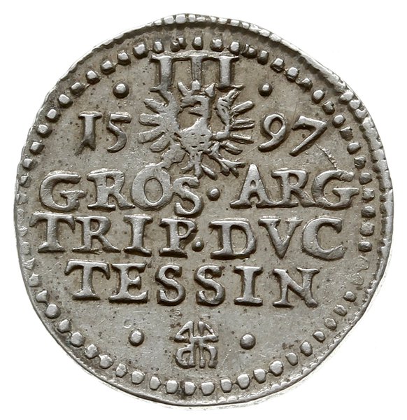 trojak 1597, Cieszyn; z końcówką MA GLO; Iger Ci