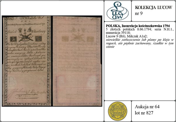 5 złotych polskich 8.06.1794