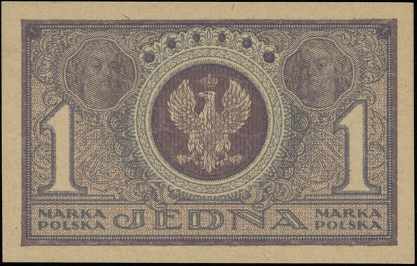 1 marka polska 17.05.1919; seria IBH, numeracja 