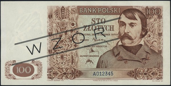 100 złotych 15.08.1939
