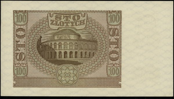 100 złotych 1.03.1940; seria B, numeracja 094405
