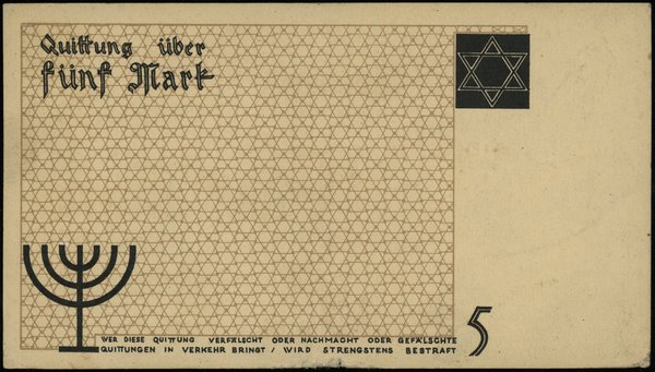 Der aelteste der Juden in Litzmannstadt; 5 marek