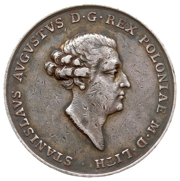 medal koronacyjny z 1764 roku autorstwa Tomasza 