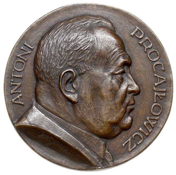 jednostronny medalion niedatowany (z 1937 roku) 