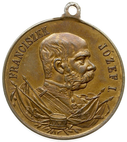 medal z 1900 roku wybity z okazji manewrów cesarskich w Jaśle