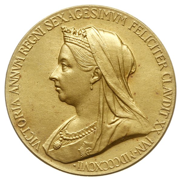 medal z 1897 roku autorstwa G. W. Saulles’a wykonany na 60-lecie panowania