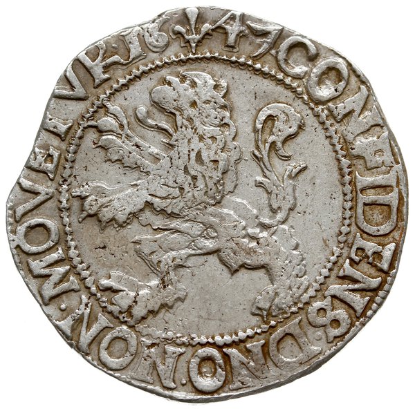 talar lewkowy (Leeuwendaalder) 1647; Delm. 862, 