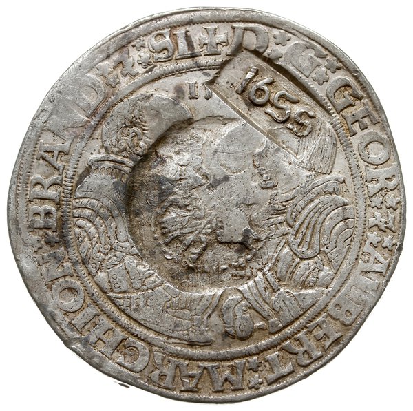 jefimok 1655, wybity na talarze Brandenburgii-Frankonii 1538 lub 1539