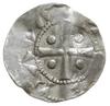 denar 1002-1024, Deventer; Aw: Dłoń opatrzności, po bokach RE-X, HENRICVS IMPERATO; Rw: Krzyż z ku..