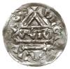 denar 995-1002, Ratyzbona, mincerz Viga; Hahn 25e1.1; srebro 20 mm, 1.29 g, gięty, pęknięty