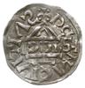 denar 1002-1009, Ratyzbona, mincerz Sigu; Hahn 27h1.1; srebro 20 mm, 1.53 g, gięty