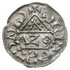 denar 1018-1026, Ratyzbona, mincerz Aza; Hahn 31b1.3; srebro 20 mm, 1.32 g, gięty