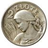 2 złote 1925 z kropką po dacie”, Londyn;  popiersie kobiety z kłosami ; Parchimowicz 109d; bardzo ..