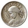 1 złoty 1925, Londyn;  popiersie kobiety z kłosami ; Parchimowicz 107b