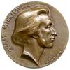 medal z 1898 roku autorstwa Wacława Szymanowskiego poświęcony Adamowi Mickiewiczowi; Aw: Głowa poe..