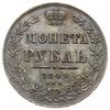 rubel 1849 СПБ ПА, Petersburg; Bitkin 219, Adrianov 1849б; ciemna patyna, bardzo ładny
