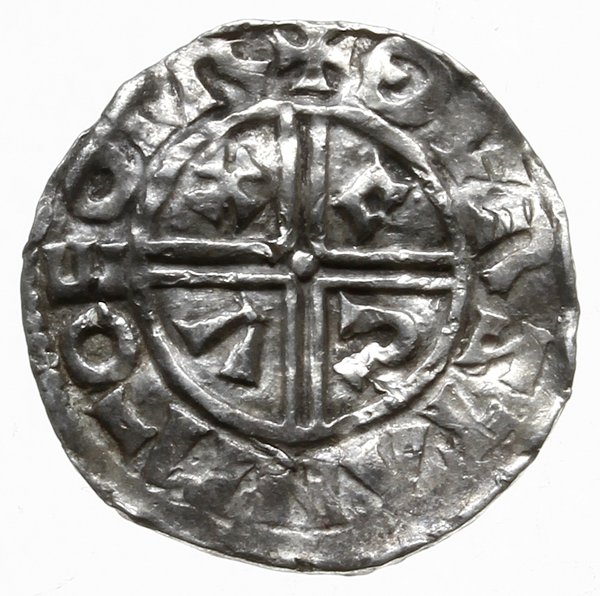 denar typu crvx z lat ok. 1010-1020., będących c