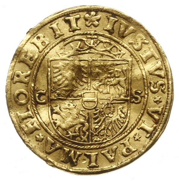 dukat 1532, Kraków, Aw: Popiersie króla w czepcu